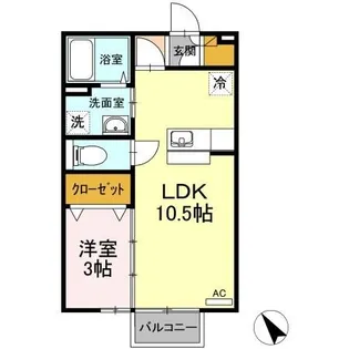 レセンテ松村 A棟【2階】の間取り