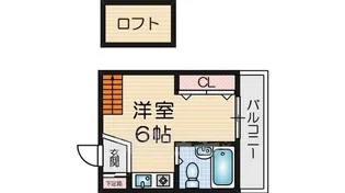 トモエハイツ5号館【4階】の間取り