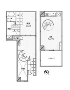 HF目黒行人坂レジデンス【1階】の間取り