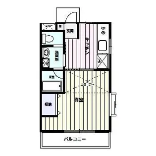 カーサ・デ・ヴェルテ【2階】の間取り