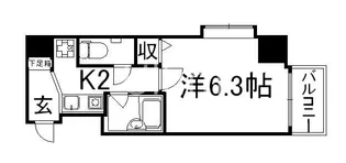 ベラジオ四条堀川【7階】の間取り