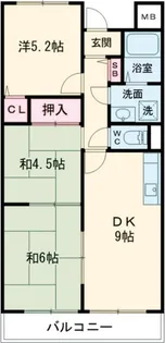 大阪府大東市灰塚4【マンション】の間取り