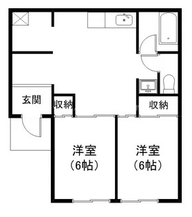 ハイツ本町【1階】の間取り