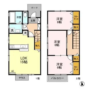長野県松本市桐3【一戸建】の間取り