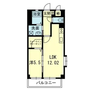 スライブ五番館【2階】の間取り