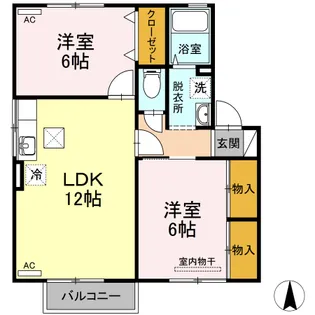 エトワール【1階】の間取り