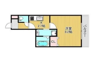 大阪府堺市堺区緑ヶ丘中町1【アパート】の間取り