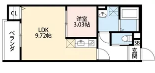 willets鳳【3階】の間取り