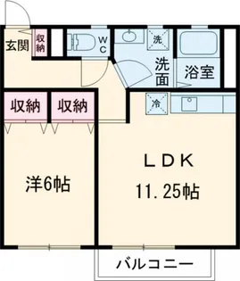 Central Apartment【3階】の間取り