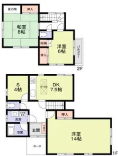千葉県千葉市若葉区みつわ台5【一戸建】の間取り