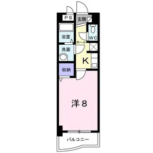 ロジュマンプラティーク【4階】の間取り