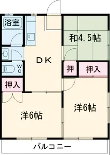ドミール姫子C【2階】の間取り