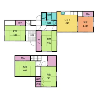 愛知県名古屋市千種区竹越1【一戸建】の間取り