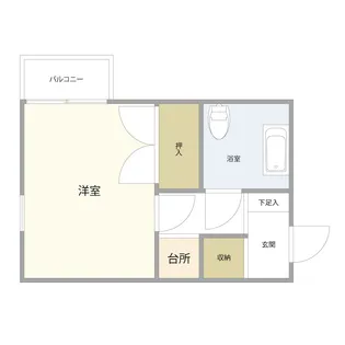 インベストメント富士見【1階】の間取り