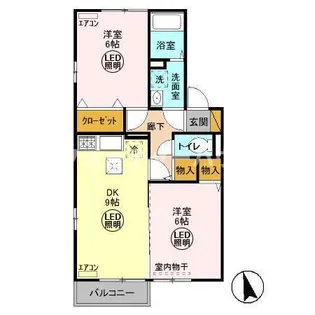 ソシアルハイツ B【1階】の間取り