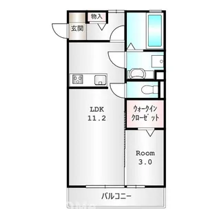 群馬県高崎市貝沢町【アパート】の間取り