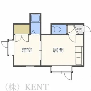 ルミエールウエスト【3階】の間取り