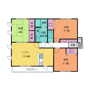 プール・トゥジュール【1階】の間取り