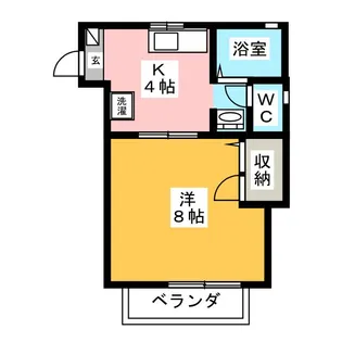 グレイス横割【2階】の間取り