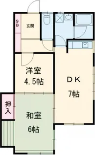 ベルビュー泉【1階】の間取り