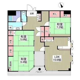 グリーン・クレスト【2階】の間取り