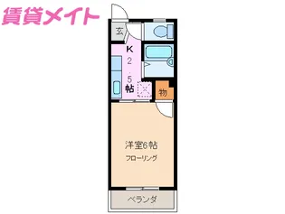 フォーブル東山【2階】の間取り