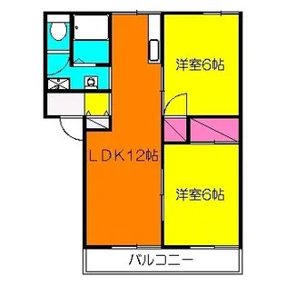 サニーコーポ【2階】の間取り