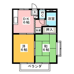 シャンポールyイワサ【2階】の間取り
