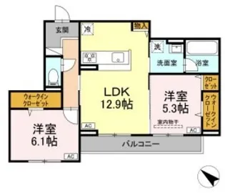 VIA-GRANDE【2階】の間取り