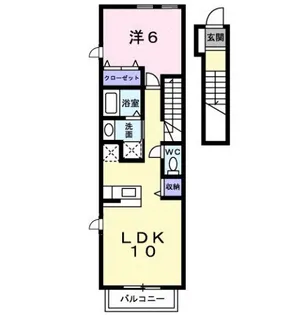 モンリーヴル【2階】の間取り