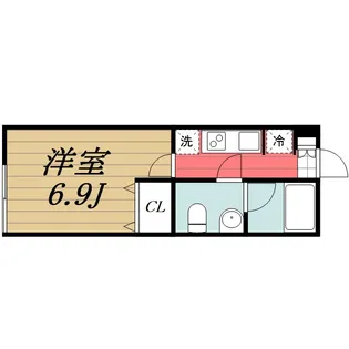 vinosity勝田台【2階】の間取り