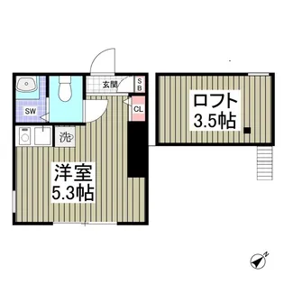 GREEN OAK【2階】の間取り