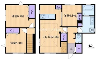 メゾンブルームの間取り