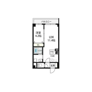 RET:umekita【4階】の間取り