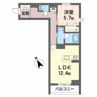 レアリゼ長町【2階】の間取り