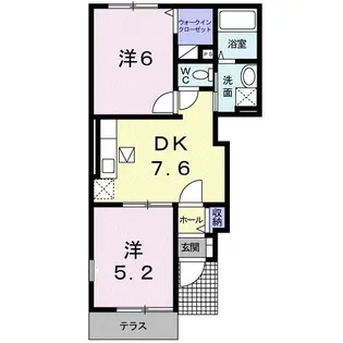 プリマヴェーラ 東館【1階】の間取り