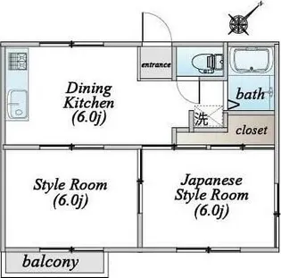 埼玉県上尾市大字原市【アパート】の間取り