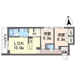 エクラシエ【2階】の間取り