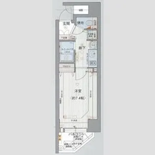 大阪府大阪市中央区南久宝寺町1【マンション】の間取り