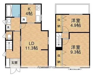 東京都武蔵野市中町2【一戸建】の間取り