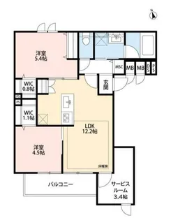 ACオハナ【3階】の間取り