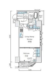 東京都千代田区岩本町1【マンション】の間取り