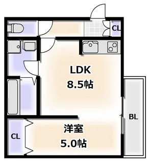 sumisei照ヶ丘【3階】の間取り