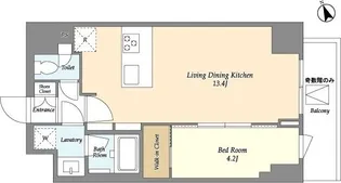 ドゥーエ浅草【14階】の間取り
