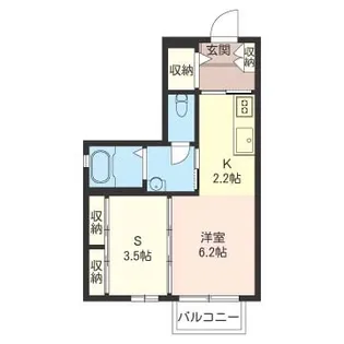 アン・グレーヌ【2階】の間取り