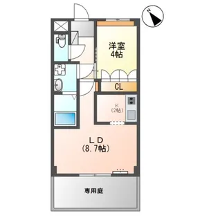 クレストールアン【1階】の間取り