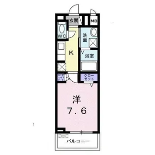 東京都八王子市松木【アパート】の間取り