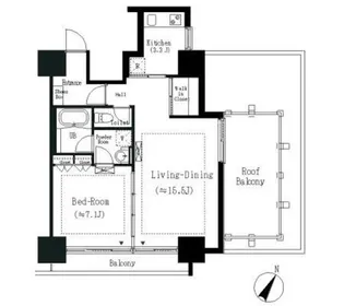 エルスタンザ白金【3階】の間取り