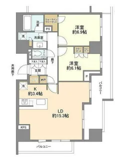 ブランズ本郷【5階】の間取り