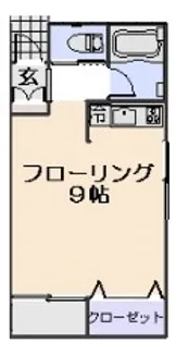 1Rの間取り画像